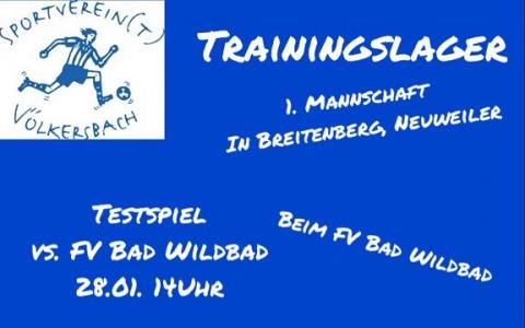 Trainingswochenende der 1.Mannschaft in Breitenberg