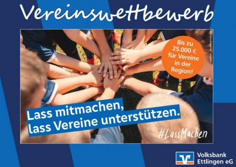 Vereinswettbewerb der Volksbank Ettlingen e.G.