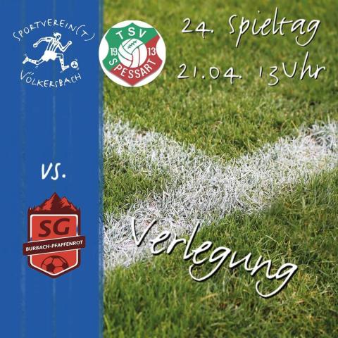 24. Spieltag - Spielverlegung 2.Mannschaft