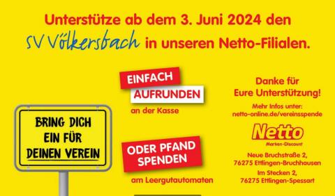 Netto - einfach Aufrunden - bring dich ein für deinen Verein