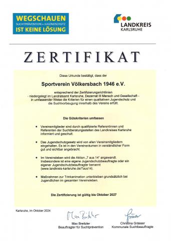 SVV bekennt sich erneut klar zum Thema Jugendschutz