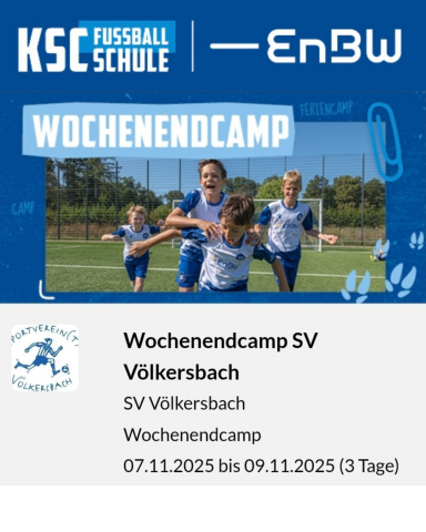 KSC Fußballschule beim SVV